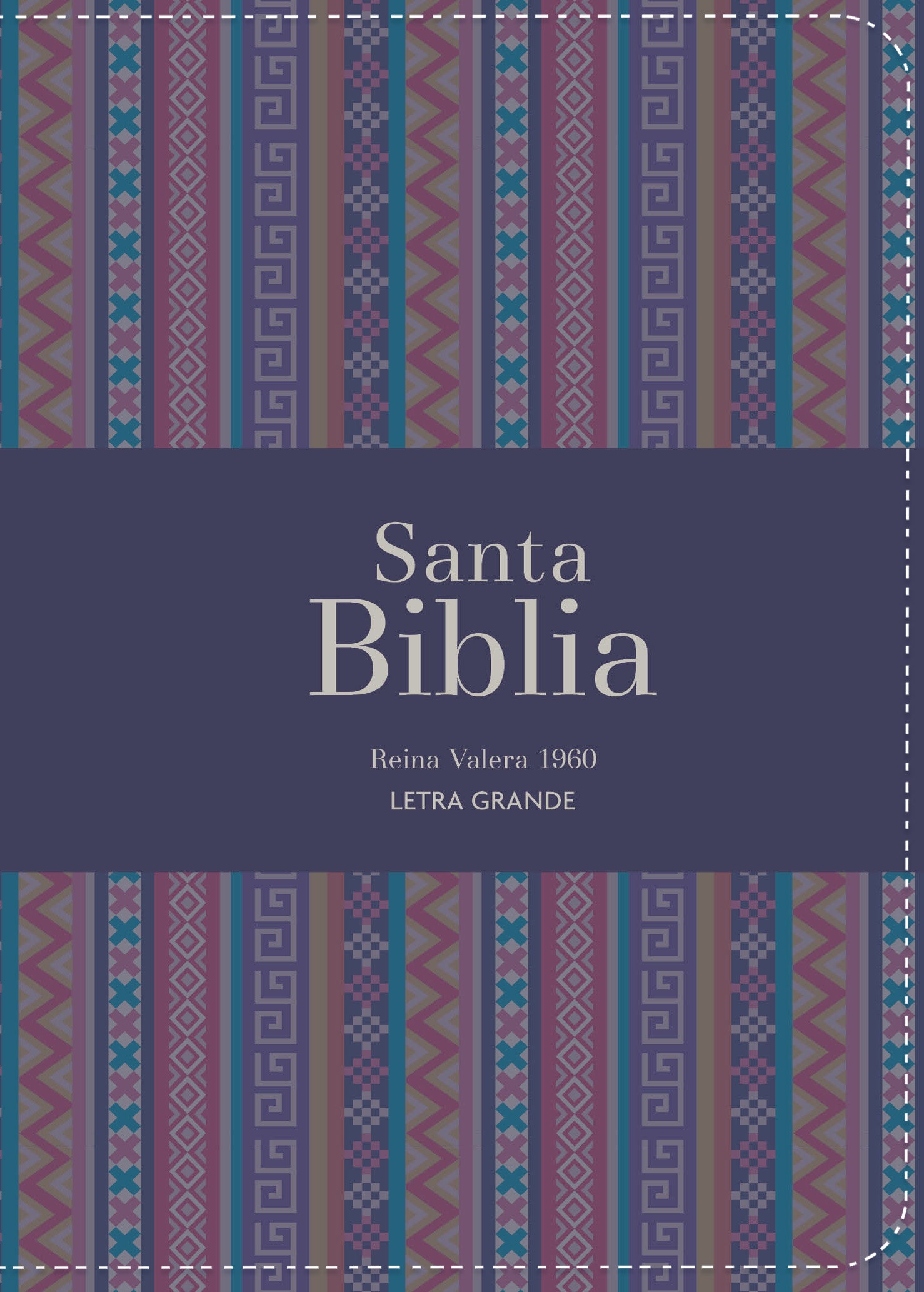 Biblia RVR 1960 Compacta Letra Grande 11 puntos Símil Piel Andina Morado