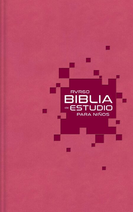 Biblia RVR 1960 de Estudio para Niños Piel Rosado