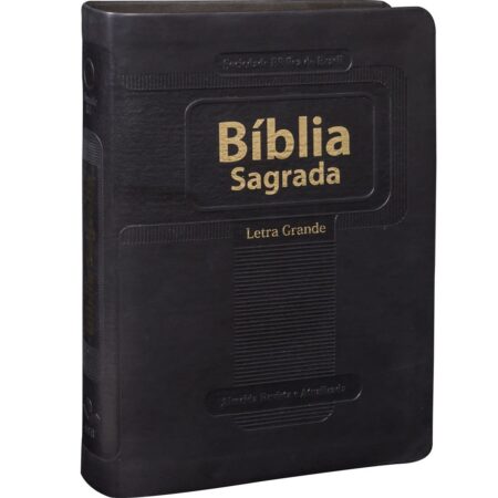 Biblia Em Portugués RA045LG Tapa Imitación Cuero Negro