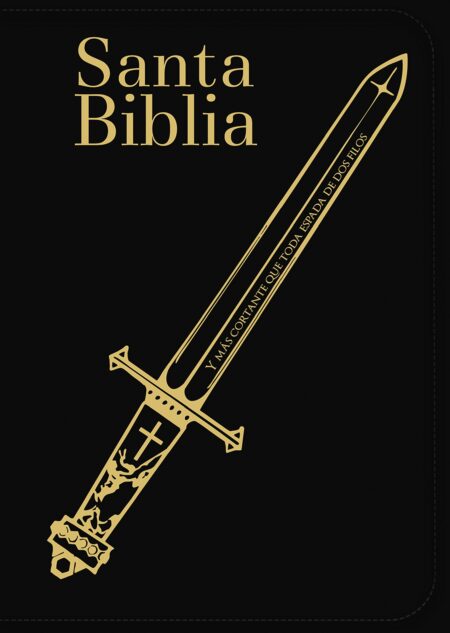 Biblia RVR 1960 Letra Súper Gigante Símil Negro Espada