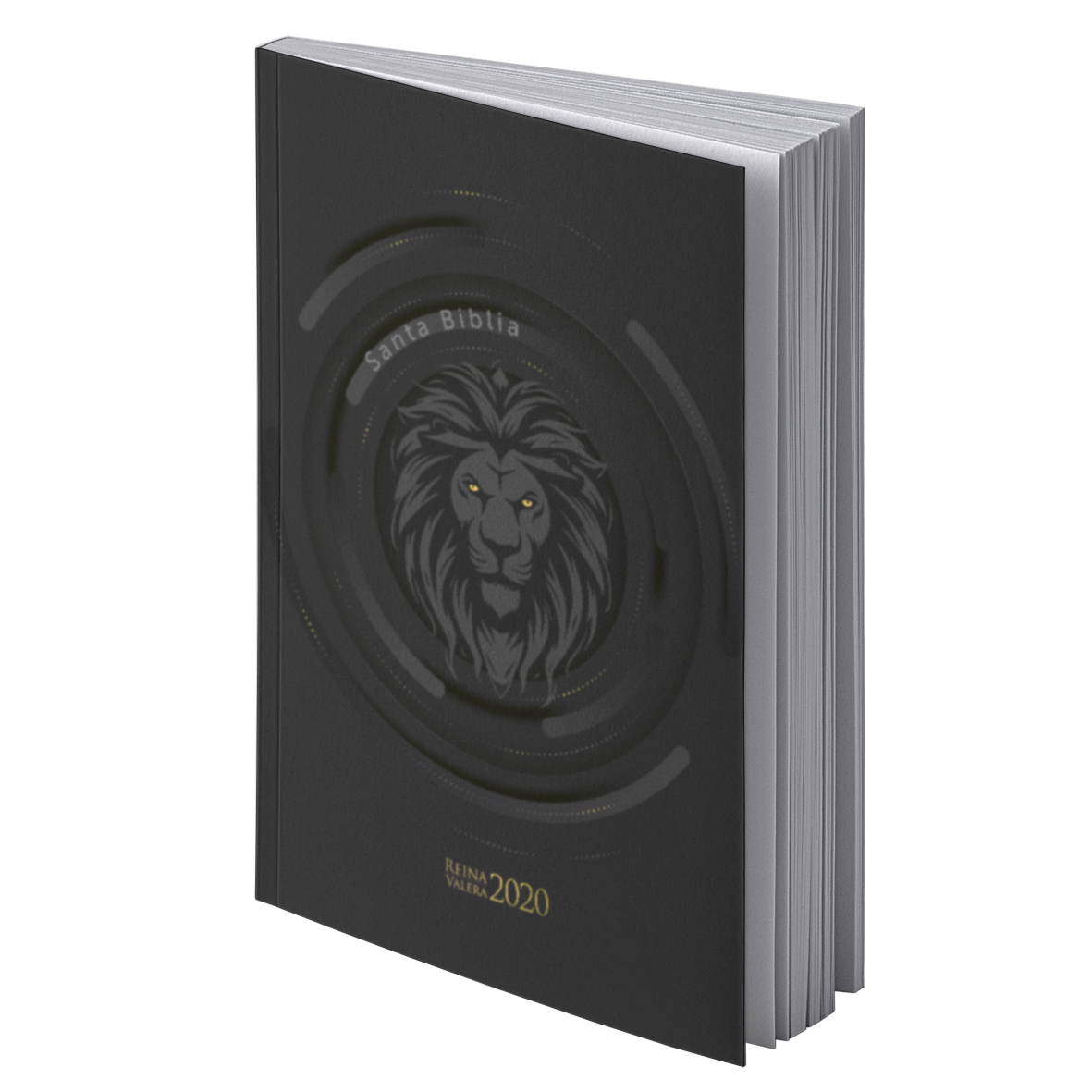 Biblia RVR 2020 Letra Grande León de Judá Negro Rústica