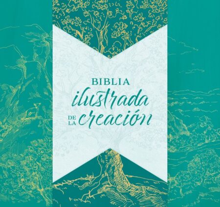 Biblia RVR 1960 Ilustrada de la Creación Turquesa Tela