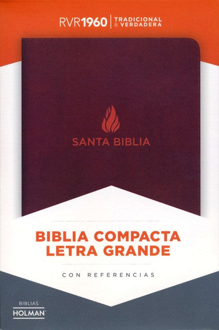 Biblia RVR 1960 Compacta Marrón Piel Fabricada