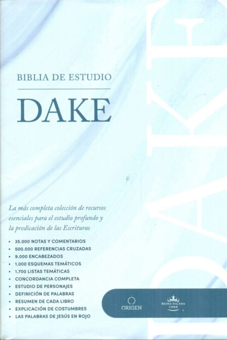 Biblia RVR 1960 de Estudio Dake Tapa Dura