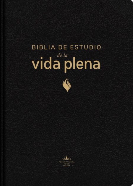 Biblia RVR 1960 de Estudio de la Vida Plena Piel Fabricada Negro