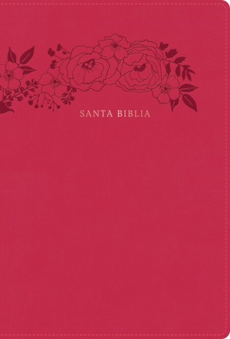 Biblia RVR 1960 Letra Súper Gigante Floral Símil Piel