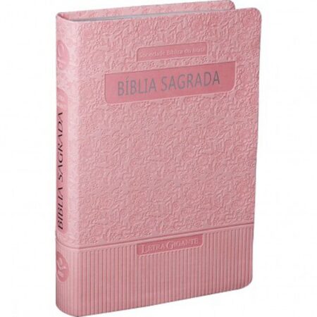 Biblia Em Portugués RA065TILG Tapa Imitación Cuero Rosa Claro Índice Digital