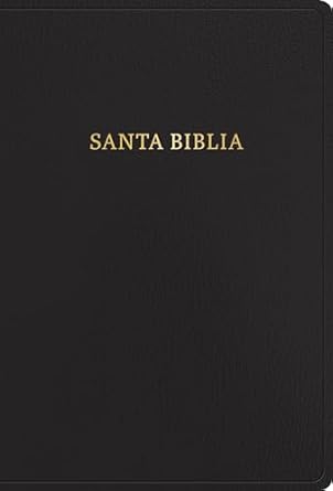 Biblia RVR 1960 Súper Gigante Negro Símil Piel con Índice
