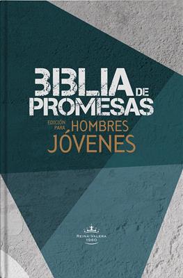Biblia RVR60 Edicion Promesas Hombres Jovenes Azul-Gris TD
