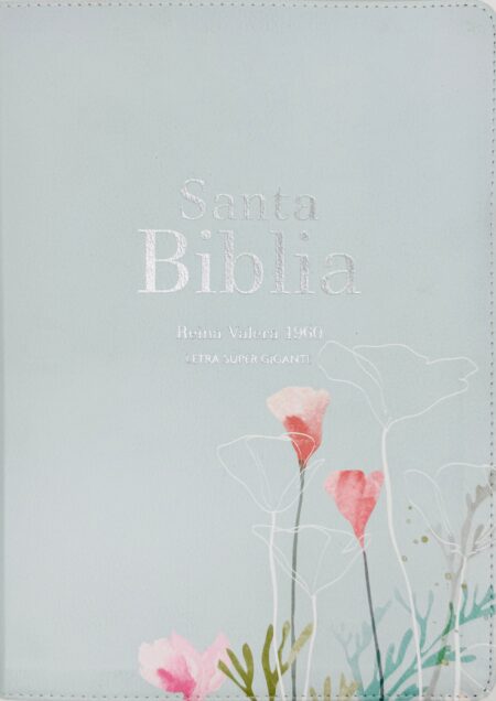 Biblia RVR 1960 Letra Súper Gigante Símil Piel Menta Fresca