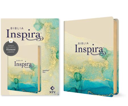 Biblia NTV Inspira con Filament Símil Piel Oro
